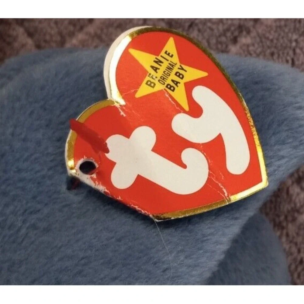 TY BEANIE BABY Original- SCOOP- Retired 1996 Rare Blue Pelican